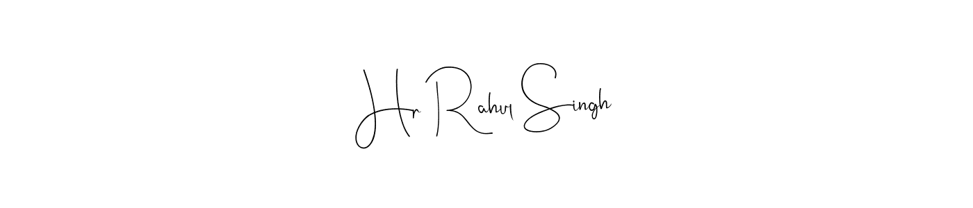 You should practise on your own different ways (Andilay-7BmLP) to write your name (Hr Rahul Singh) in signature. don't let someone else do it for you. Hr Rahul Singh signature style 4 images and pictures png