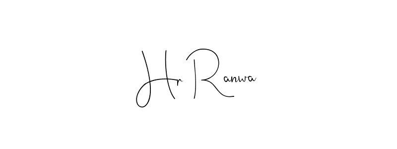 It looks lik you need a new signature style for name Hr Ranwa. Design unique handwritten (Andilay-7BmLP) signature with our free signature maker in just a few clicks. Hr Ranwa signature style 4 images and pictures png