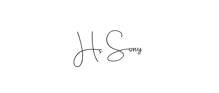 Hs Sony stylish signature style. Best Handwritten Sign (Andilay-7BmLP) for my name. Handwritten Signature Collection Ideas for my name Hs Sony. Hs Sony signature style 4 images and pictures png