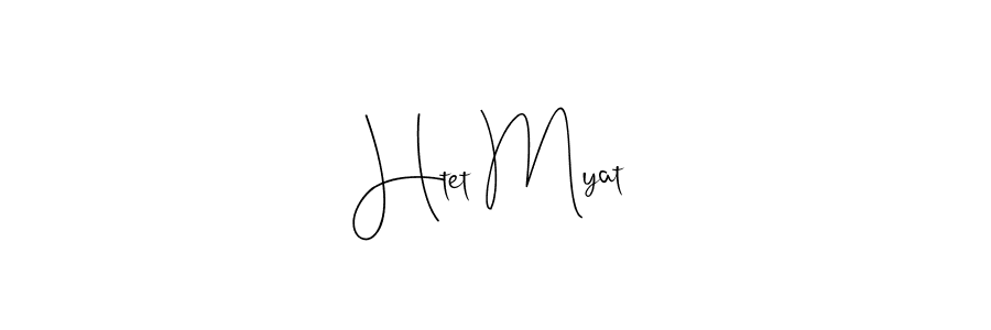 The best way (Andilay-7BmLP) to make a short signature is to pick only two or three words in your name. The name Htet Myat include a total of six letters. For converting this name. Htet Myat signature style 4 images and pictures png