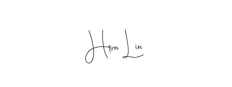 How to make Htun Lin name signature. Use Andilay-7BmLP style for creating short signs online. This is the latest handwritten sign. Htun Lin signature style 4 images and pictures png