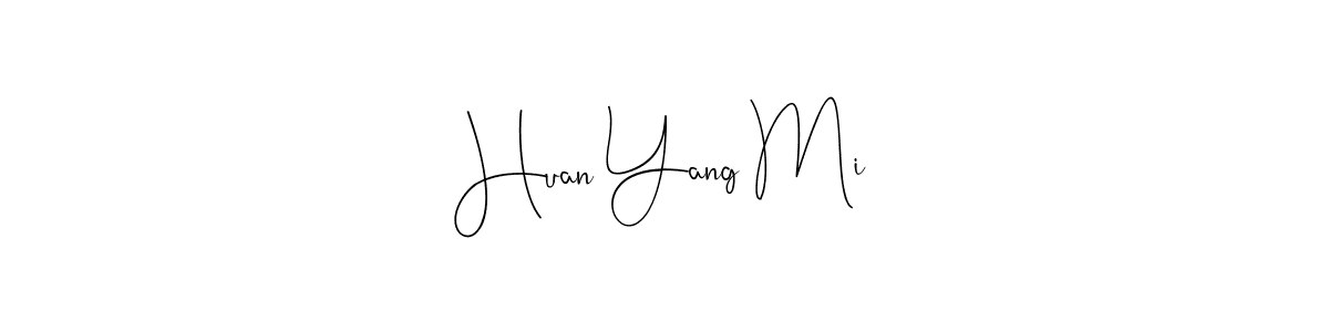 if you are searching for the best signature style for your name Huan Yang Mi. so please give up your signature search. here we have designed multiple signature styles  using Andilay-7BmLP. Huan Yang Mi signature style 4 images and pictures png