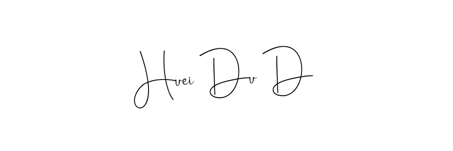 How to make Huei Du D name signature. Use Andilay-7BmLP style for creating short signs online. This is the latest handwritten sign. Huei Du D signature style 4 images and pictures png