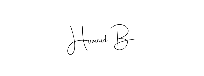How to Draw Humaid B signature style? Andilay-7BmLP is a latest design signature styles for name Humaid B. Humaid B signature style 4 images and pictures png