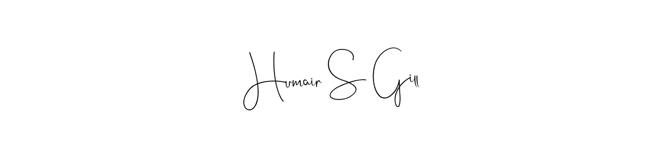 Make a beautiful signature design for name Humair S Gill. Use this online signature maker to create a handwritten signature for free. Humair S Gill signature style 4 images and pictures png