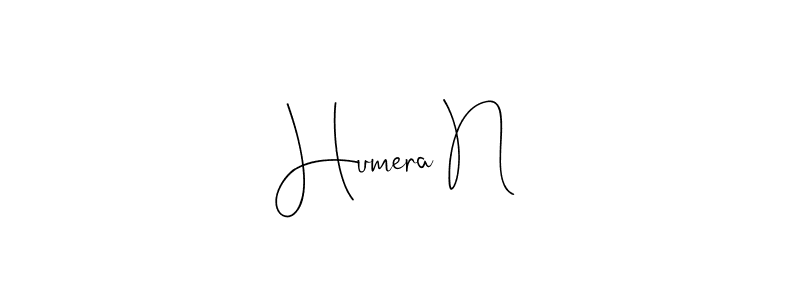 Also You can easily find your signature by using the search form. We will create Humera N name handwritten signature images for you free of cost using Andilay-7BmLP sign style. Humera N signature style 4 images and pictures png