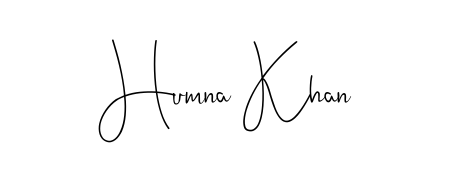 The Andilay-7BmLP font transforms the name Humna Khan into an executive sign with sharp precision and distinguished character. Humna Khan signature style 4 images and pictures png