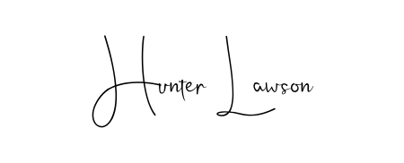 Discover how Hunter Lawson looks in an executive cursive font (Andilay-7BmLP). Perfect for legal documents, invoices, and certificates. Hunter Lawson signature style 4 images and pictures png