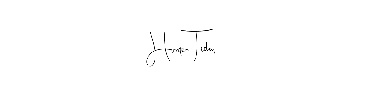 Make a beautiful signature design for name Hunter Tidal. Use this online signature maker to create a handwritten signature for free. Hunter Tidal signature style 4 images and pictures png