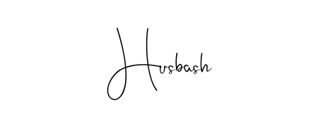 Transform the name Husbash into a signature masterpiece using Andilay-7BmLP font. Ideal for photographers, artists, and creators looking for watermarks. Husbash signature style 4 images and pictures png
