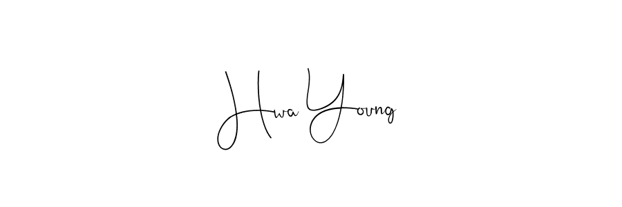Use a signature maker to create a handwritten signature online. With this signature software, you can design (Andilay-7BmLP) your own signature for name Hwa Young. Hwa Young signature style 4 images and pictures png