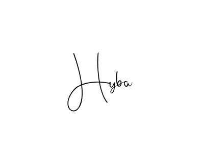 Create a beautiful signature design for name Hyba. With this signature (Andilay-7BmLP) fonts, you can make a handwritten signature for free. Hyba signature style 4 images and pictures png