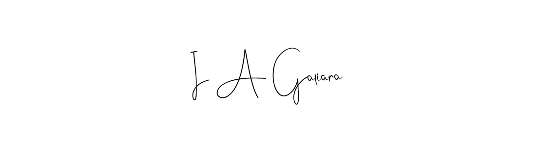 if you are searching for the best signature style for your name I A Galiara. so please give up your signature search. here we have designed multiple signature styles  using Andilay-7BmLP. I A Galiara signature style 4 images and pictures png