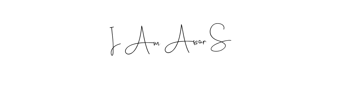 You should practise on your own different ways (Andilay-7BmLP) to write your name (I Am Afsar S) in signature. don't let someone else do it for you. I Am Afsar S signature style 4 images and pictures png
