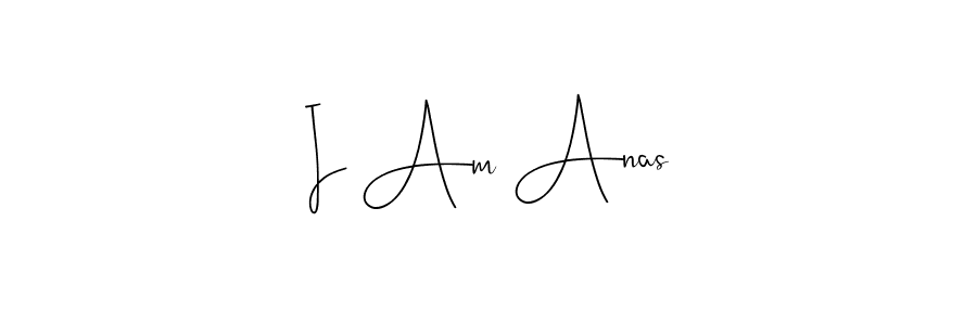 The best way (Andilay-7BmLP) to make a short signature is to pick only two or three words in your name. The name I Am Anas include a total of six letters. For converting this name. I Am Anas signature style 4 images and pictures png