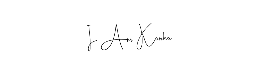 Here are the top 10 professional signature styles for the name I Am Kanha. These are the best autograph styles you can use for your name. I Am Kanha signature style 4 images and pictures png