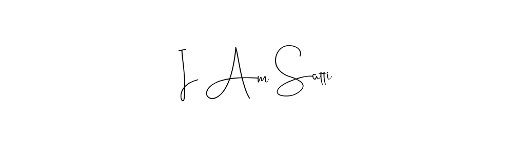 The best way (Andilay-7BmLP) to make a short signature is to pick only two or three words in your name. The name I Am Satti include a total of six letters. For converting this name. I Am Satti signature style 4 images and pictures png