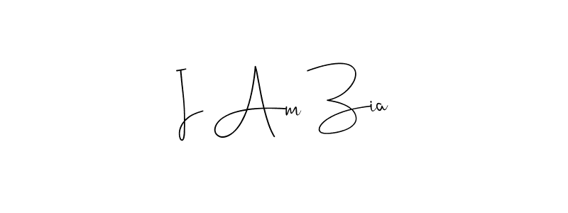 Also You can easily find your signature by using the search form. We will create I Am Zia name handwritten signature images for you free of cost using Andilay-7BmLP sign style. I Am Zia signature style 4 images and pictures png