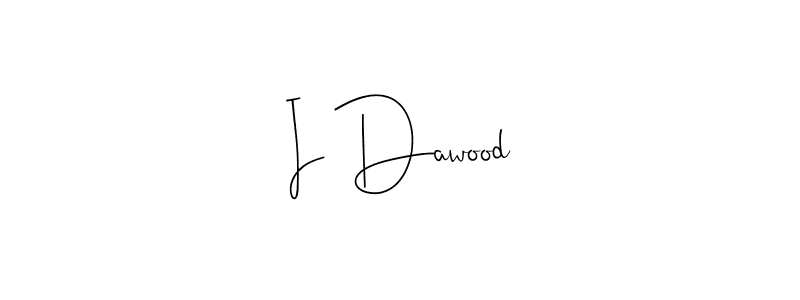 You should practise on your own different ways (Andilay-7BmLP) to write your name (I Dawood) in signature. don't let someone else do it for you. I Dawood signature style 4 images and pictures png