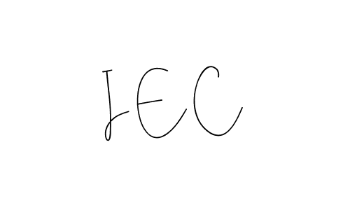 How to make I E C name signature. Use Andilay-7BmLP style for creating short signs online. This is the latest handwritten sign. I E C signature style 4 images and pictures png