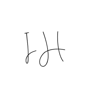 The best way (Andilay-7BmLP) to make a short signature is to pick only two or three words in your name. The name I H include a total of six letters. For converting this name. I H signature style 4 images and pictures png