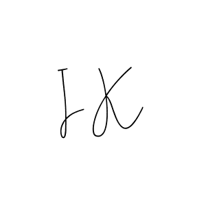 The best way (Andilay-7BmLP) to make a short signature is to pick only two or three words in your name. The name I K include a total of six letters. For converting this name. I K signature style 4 images and pictures png