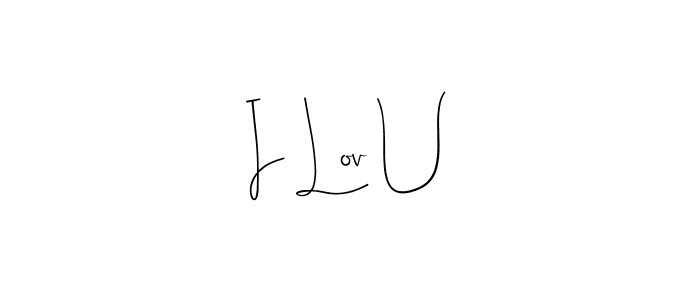 How to make I Lov U signature? Andilay-7BmLP is a professional autograph style. Create handwritten signature for I Lov U name. I Lov U signature style 4 images and pictures png