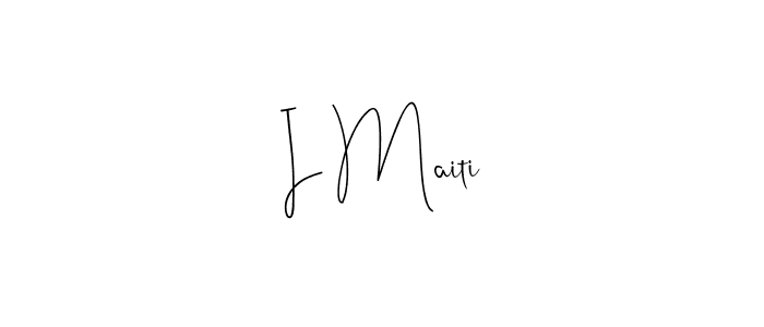 Use a signature maker to create a handwritten signature online. With this signature software, you can design (Andilay-7BmLP) your own signature for name I Maiti. I Maiti signature style 4 images and pictures png