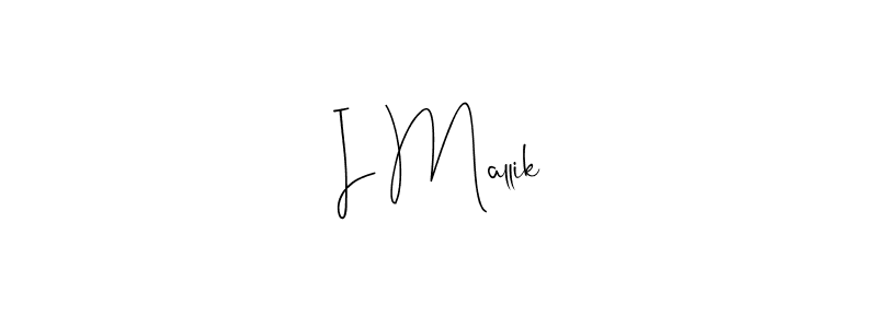 How to make I Mallik name signature. Use Andilay-7BmLP style for creating short signs online. This is the latest handwritten sign. I Mallik signature style 4 images and pictures png