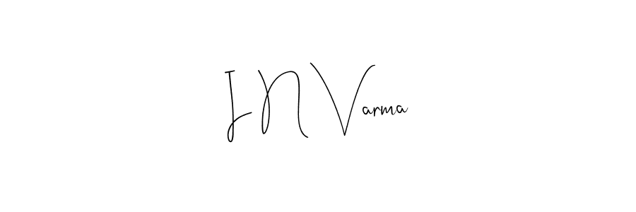 Make a beautiful signature design for name I N Varma. Use this online signature maker to create a handwritten signature for free. I N Varma signature style 4 images and pictures png