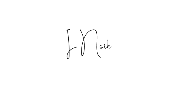 Make a beautiful signature design for name I Naik. Use this online signature maker to create a handwritten signature for free. I Naik signature style 4 images and pictures png
