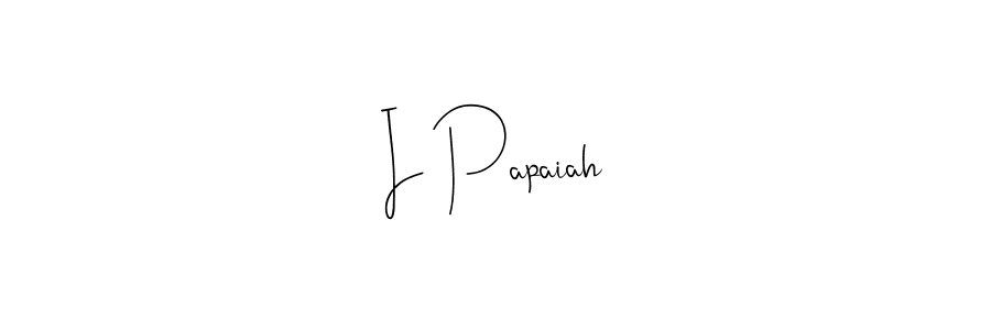 Use a signature maker to create a handwritten signature online. With this signature software, you can design (Andilay-7BmLP) your own signature for name I Papaiah. I Papaiah signature style 4 images and pictures png