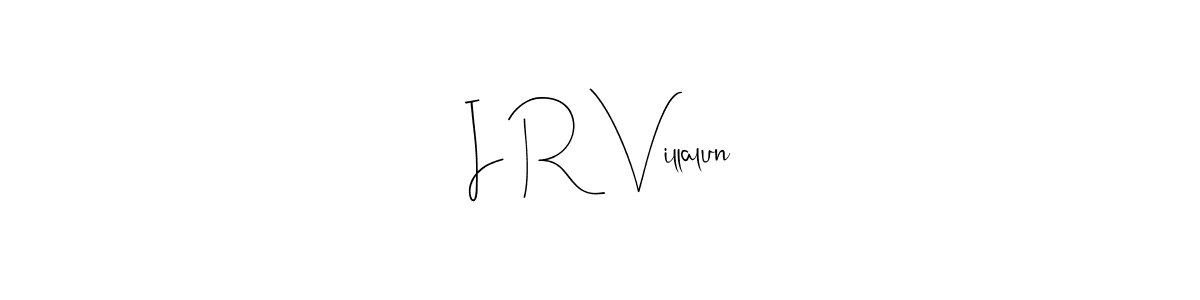 Make a beautiful signature design for name I R Villalun. Use this online signature maker to create a handwritten signature for free. I R Villalun signature style 4 images and pictures png