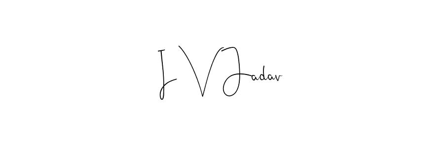 Similarly Andilay-7BmLP is the best handwritten signature design. Signature creator online .You can use it as an online autograph creator for name I V Jadav. I V Jadav signature style 4 images and pictures png