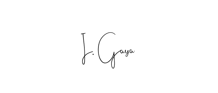 The best way (Andilay-7BmLP) to make a short signature is to pick only two or three words in your name. The name I. Gaya include a total of six letters. For converting this name. I. Gaya signature style 4 images and pictures png