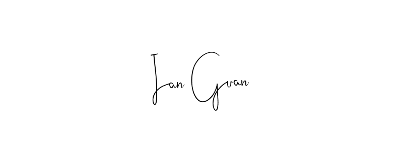 Make a beautiful signature design for name Ian Guan. Use this online signature maker to create a handwritten signature for free. Ian Guan signature style 4 images and pictures png