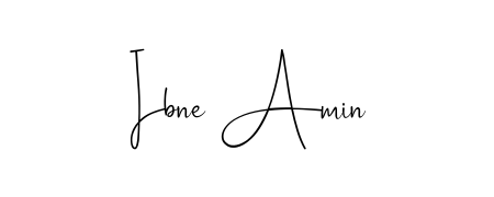 The Andilay-7BmLP font transforms the name Ibne Amin into an executive sign with sharp precision and distinguished character. Ibne Amin signature style 4 images and pictures png