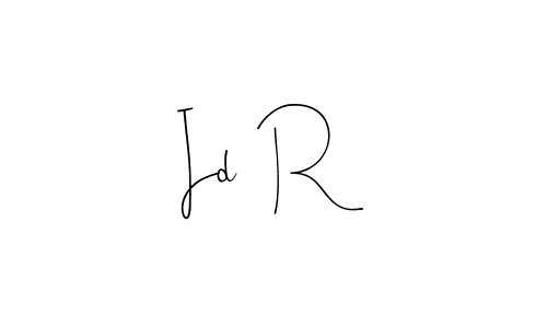 Design your own signature with our free online signature maker. With this signature software, you can create a handwritten (Andilay-7BmLP) signature for name Id  R. Id  R signature style 4 images and pictures png