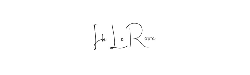 Use a signature maker to create a handwritten signature online. With this signature software, you can design (Andilay-7BmLP) your own signature for name Ih Le Roux. Ih Le Roux signature style 4 images and pictures png