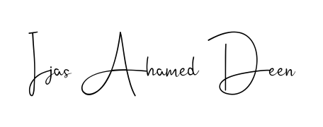 Create a personalized artistic stamp with Ijas Ahamed Deen in Andilay-7BmLP font. Perfect for visual artists, designers, and influencers. Ijas Ahamed Deen signature style 4 images and pictures png