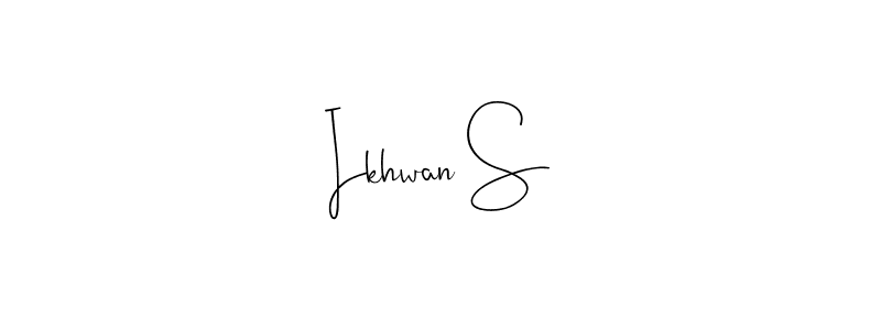 Make a beautiful signature design for name Ikhwan S. Use this online signature maker to create a handwritten signature for free. Ikhwan S signature style 4 images and pictures png