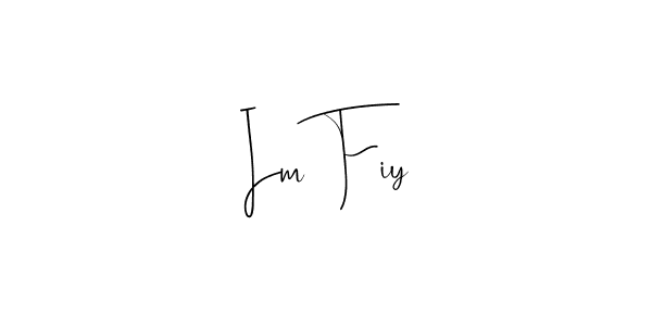 You can use this online signature creator to create a handwritten signature for the name Im Fiy. This is the best online autograph maker. Im Fiy signature style 4 images and pictures png