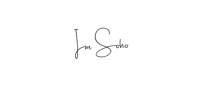 How to Draw Im Soho signature style? Andilay-7BmLP is a latest design signature styles for name Im Soho. Im Soho signature style 4 images and pictures png