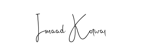 Express your personality with a custom Imaad Kotwal signature crafted with Andilay-7BmLP typography. Free transparent PNG download available. Imaad Kotwal signature style 4 images and pictures png