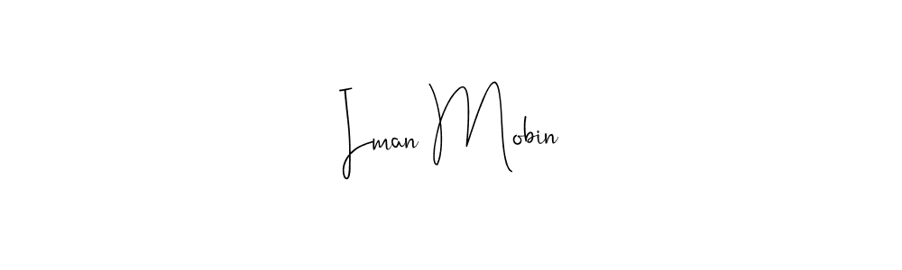 Make a beautiful signature design for name Iman Mobin. Use this online signature maker to create a handwritten signature for free. Iman Mobin signature style 4 images and pictures png