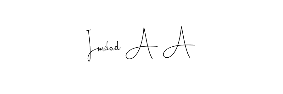 Here are the top 10 professional signature styles for the name Imdad A A. These are the best autograph styles you can use for your name. Imdad A A signature style 4 images and pictures png