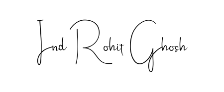 Transform the name Ind Rohit Ghosh into a signature masterpiece using Andilay-7BmLP font. Ideal for photographers, artists, and creators looking for watermarks. Ind Rohit Ghosh signature style 4 images and pictures png