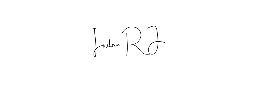 You should practise on your own different ways (Andilay-7BmLP) to write your name (Indar R J) in signature. don't let someone else do it for you. Indar R J signature style 4 images and pictures png