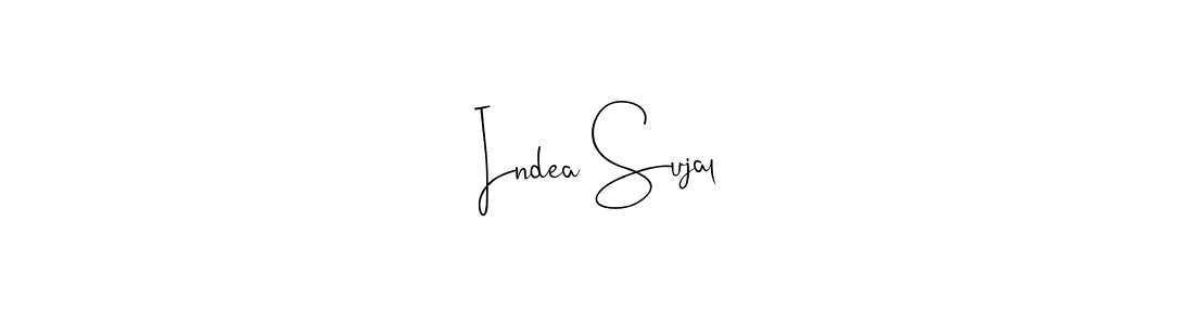 Make a beautiful signature design for name Indea Sujal. Use this online signature maker to create a handwritten signature for free. Indea Sujal signature style 4 images and pictures png