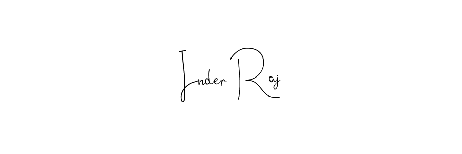 Inder Raj stylish signature style. Best Handwritten Sign (Andilay-7BmLP) for my name. Handwritten Signature Collection Ideas for my name Inder Raj. Inder Raj signature style 4 images and pictures png